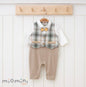 Baby Boy Striped Plaid 2 Piece Set