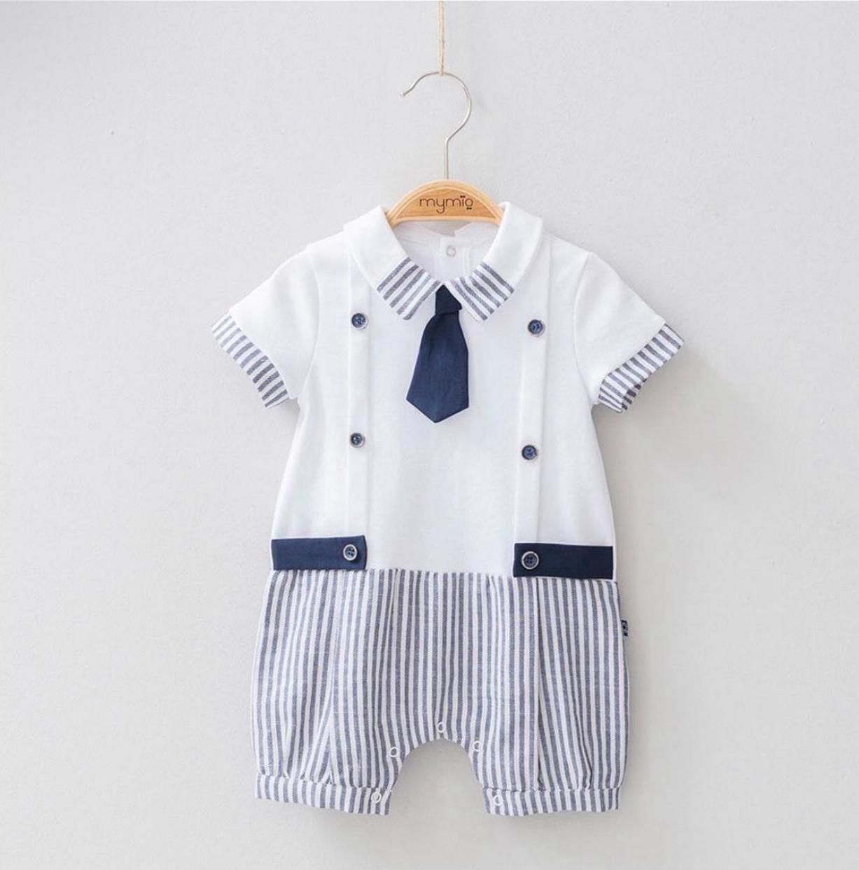 Baby Boy Striped 1 Piece Set